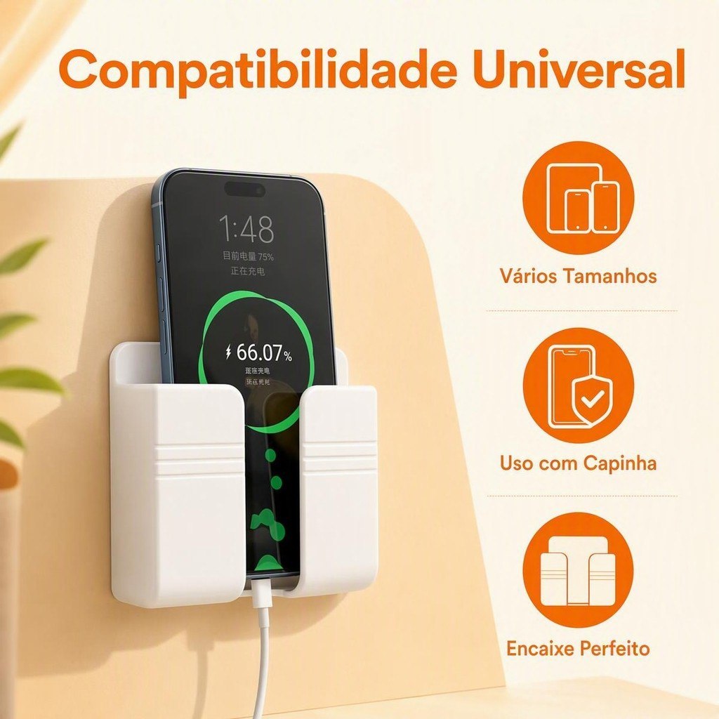 1/2/5 Suporte De Parede Multifuncional Caixa De Armazenamento Casa Para Carregar Remoto Um S...