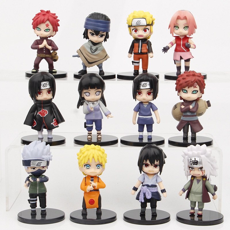 ⚠️ 12 BONECOS ACTION FIGURE NARUTO PVC