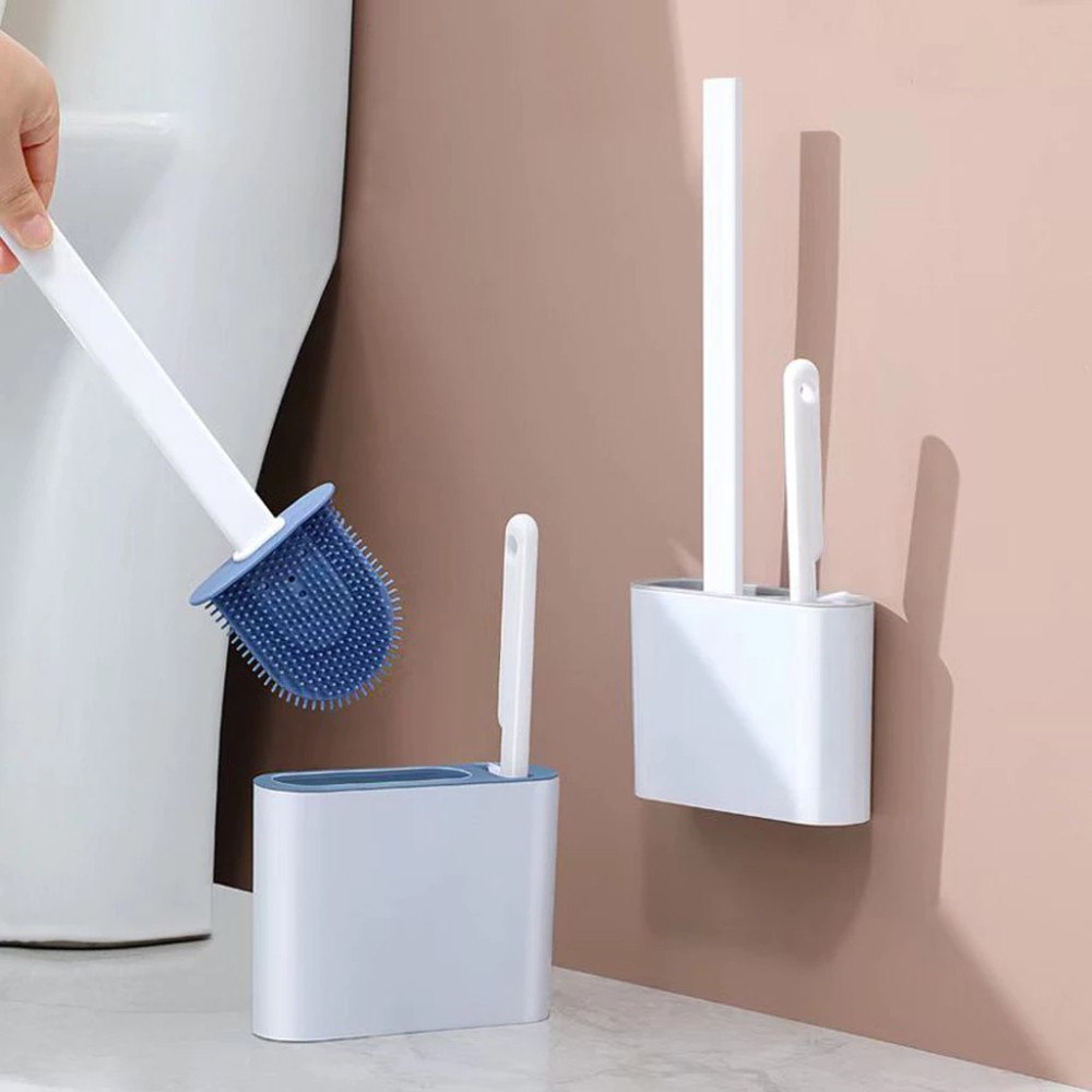 🆘2 EM1 ESCOVA DE SILICONE PARA VASO SANITÁRIO BASE DE BANHEIRO PRIVADA, ALTA EFICIÊNCIA BANH...