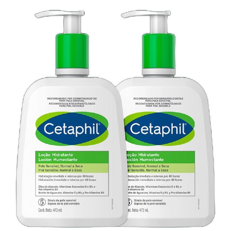 *🆘2 UNIDADESS 😯🏃🏻‍♀️KIT CETAPHIL LOÇÃO HIDRATANTE CORPORAL E FACIAL*