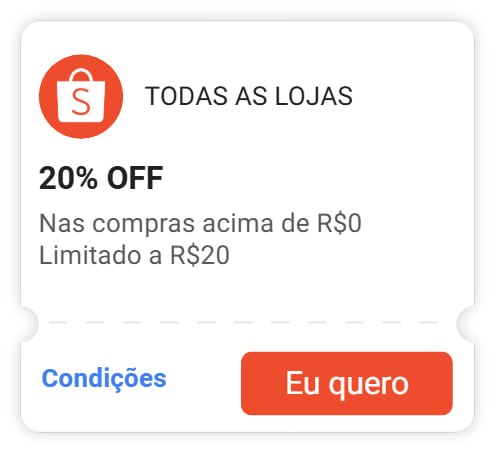 20% OFF Limitado a R$20