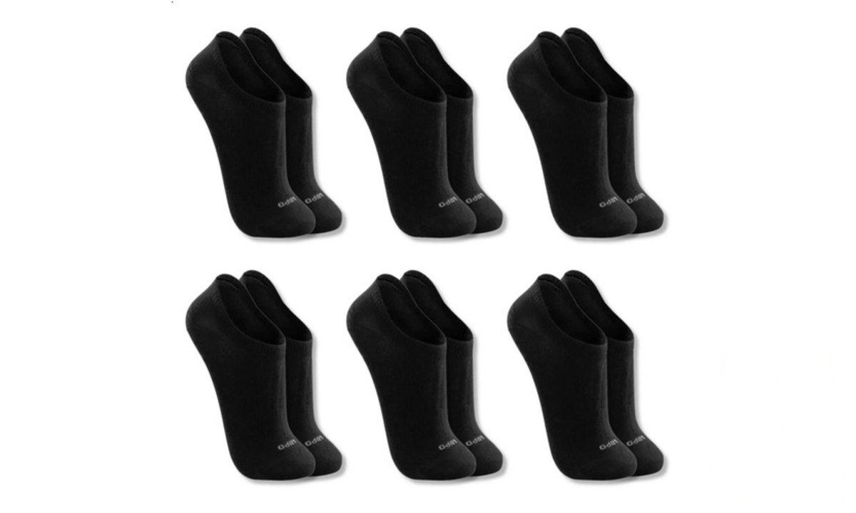⚠️ 2x Kit 6 Pares Meias Soquete Invisível Lupo Algodão Unissex