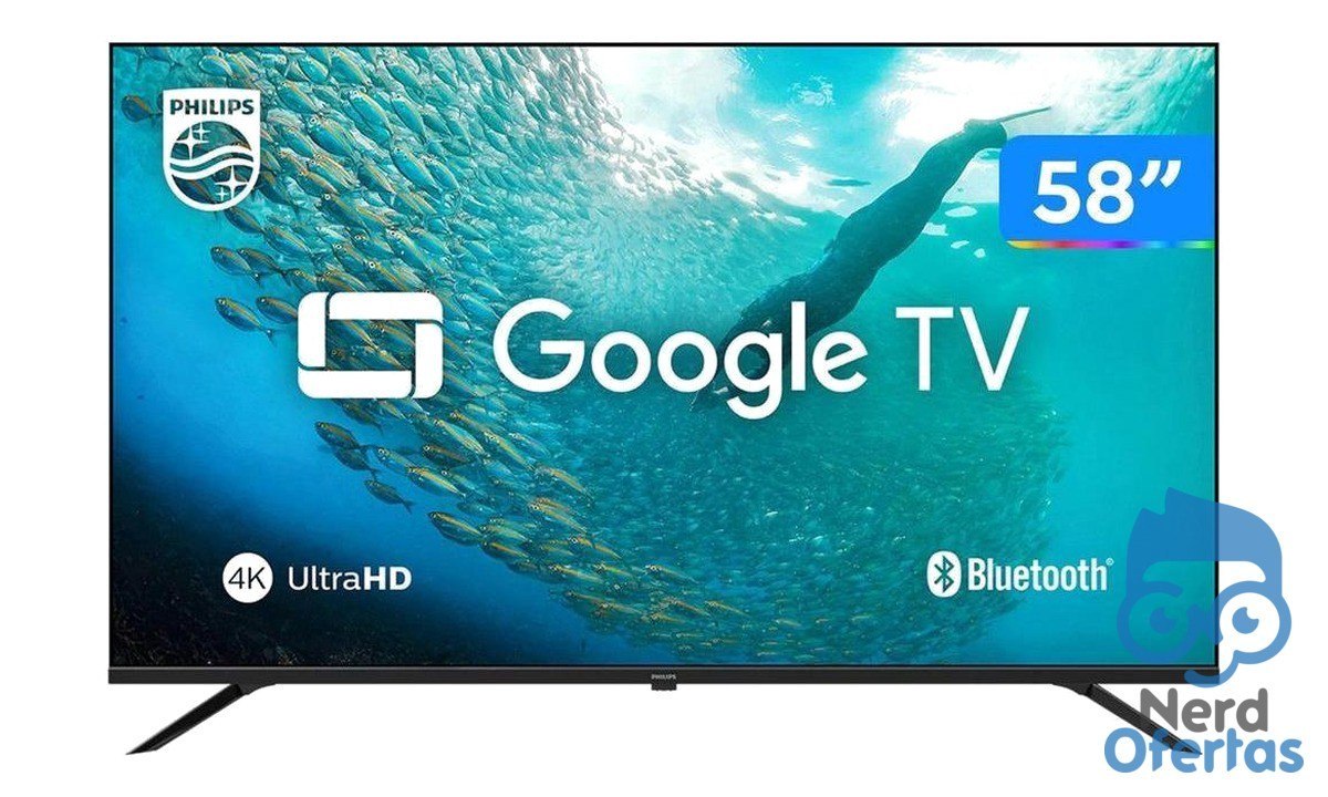 ➡️ 58&QUOT; SMART TV 4K UHD LED PHILIPS 58PUG7019/78 WI-FI BLUETOOTH GOOGLE ASSISTENTE 3 HDM...