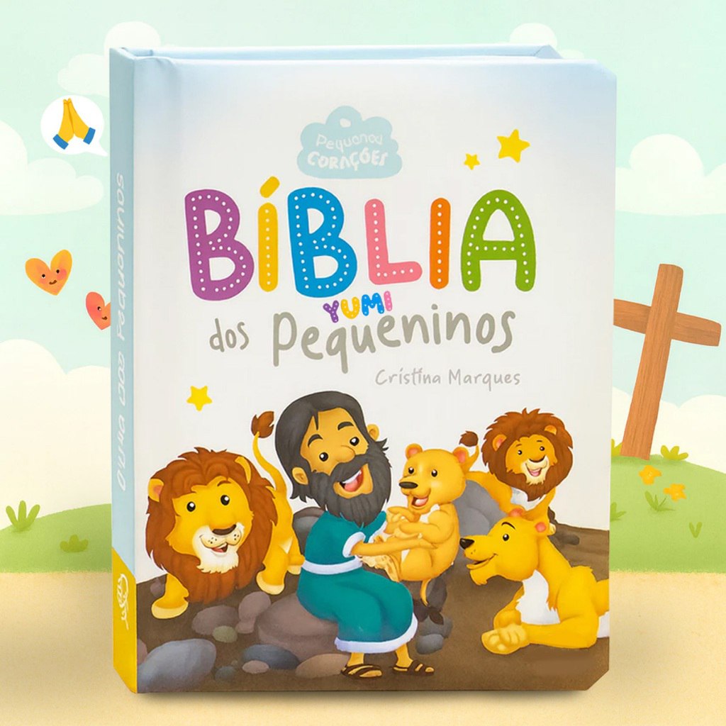 A Bíblia dos Pequeninos | Livro Infantil Histórias Bíblicas Ilustradas para Crianças Capa Du...