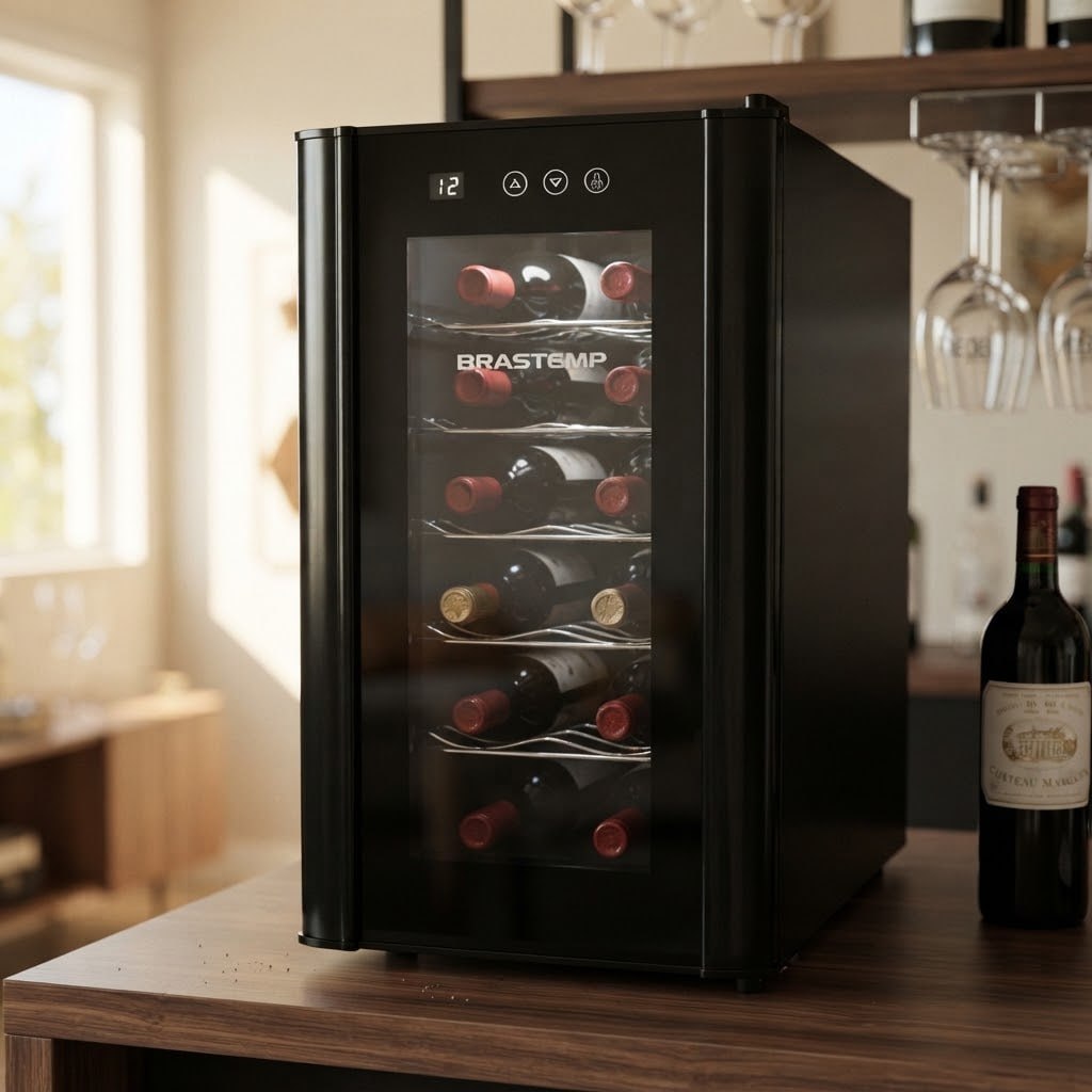 Adega De Vinhos Brastemp 12 Garrafas Com Painel Touch Bzc12be