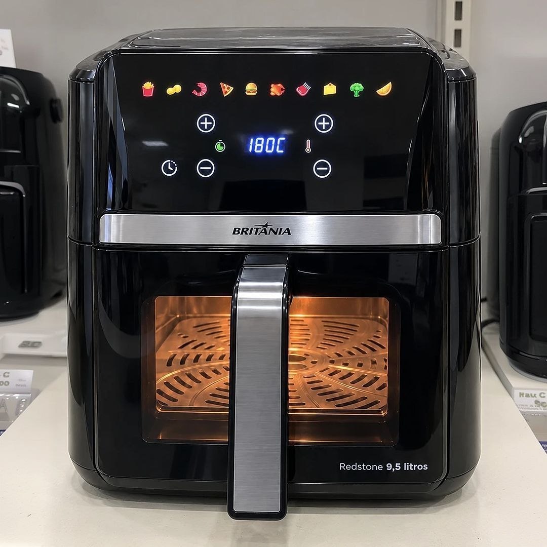Air Fryer Britânia 9,5l Painel Digital 1800w Baf95a