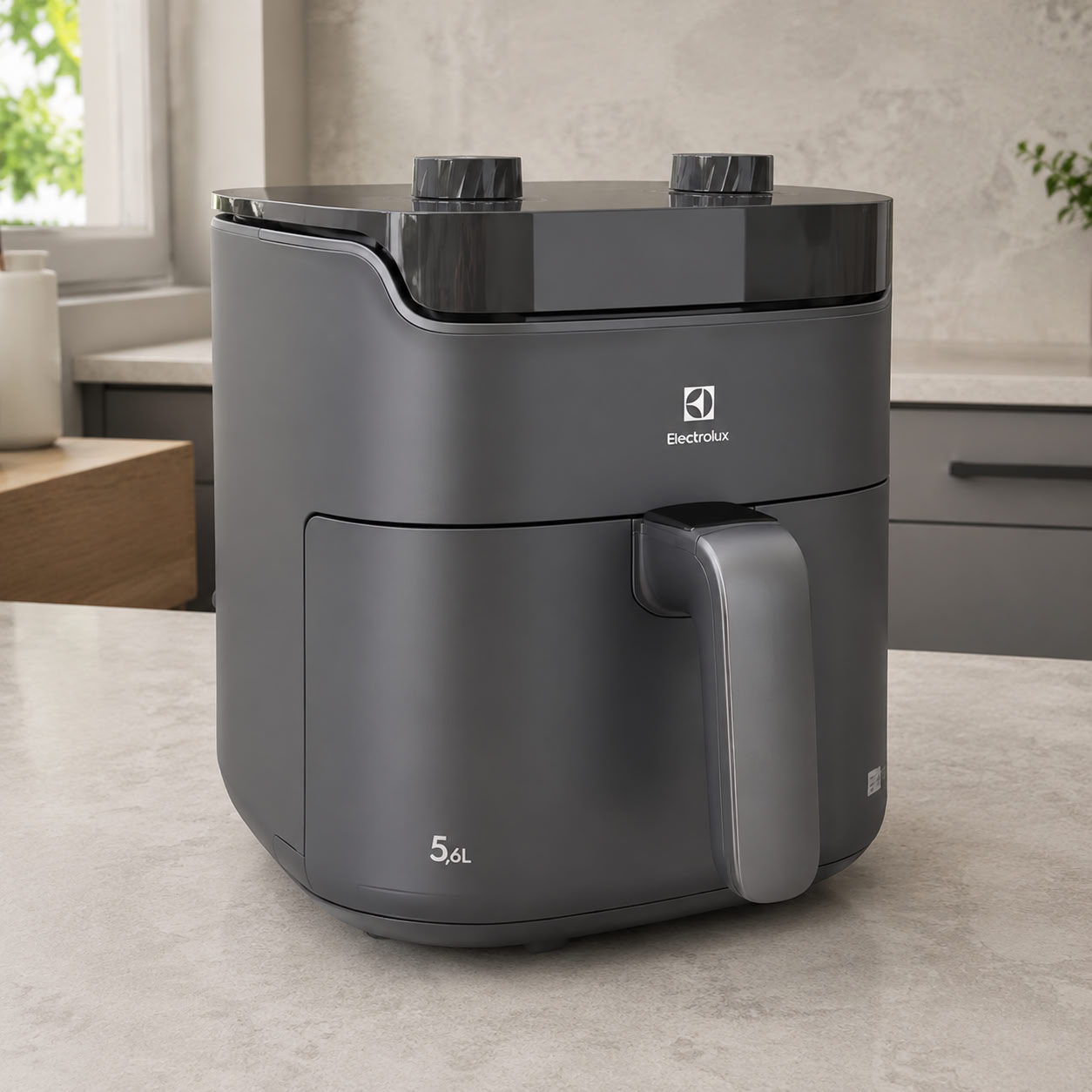 Air fryer Fritadeira Elétrica sem oleo Rita Lobo 5,6L 9 receitas funções pré-definidas Paine...