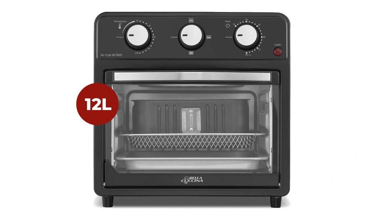 ➡️ AIR FRYER OVEN BRITÂNIA 12L BELLA CUCCINA 1500W BCFR05