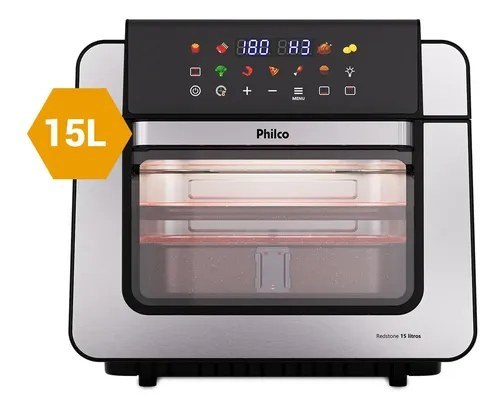➡️ Air Fryer Oven Paf15b 15l Dupla Resistência Philco Preto