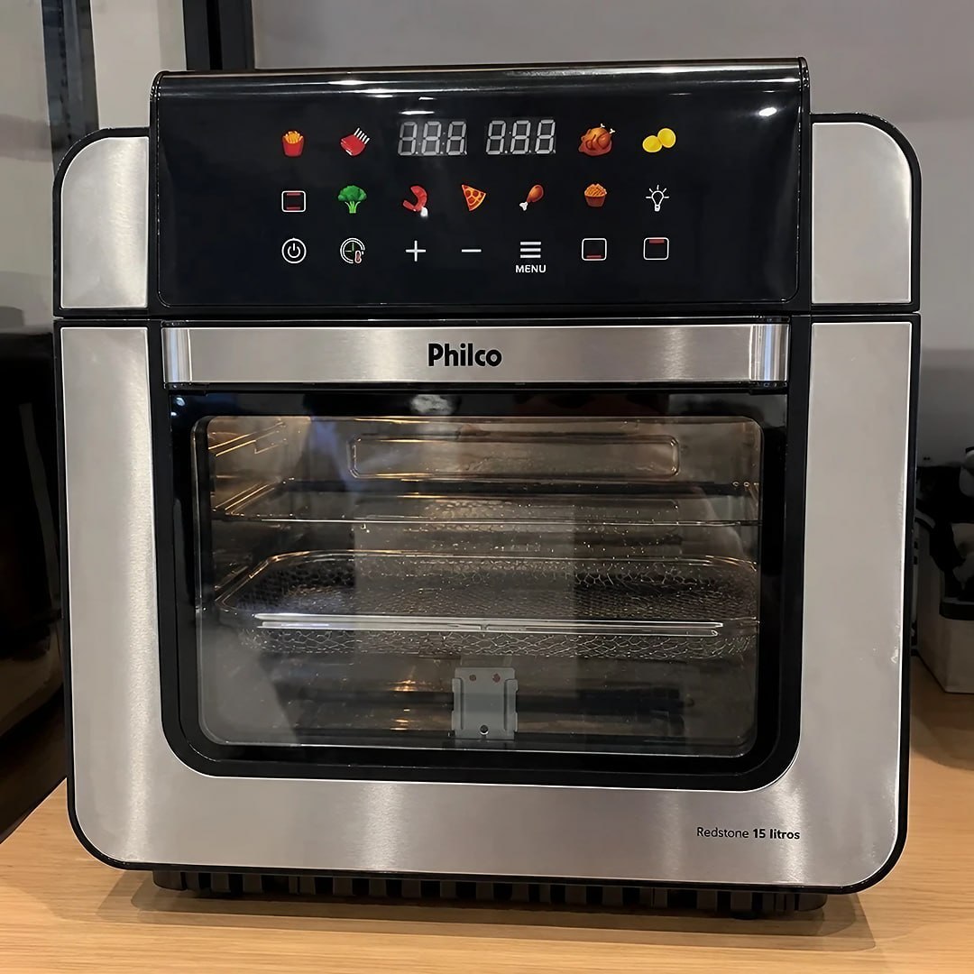 Air Fryer Oven Philco Paf15b 15l Dupla Resistência 1800w