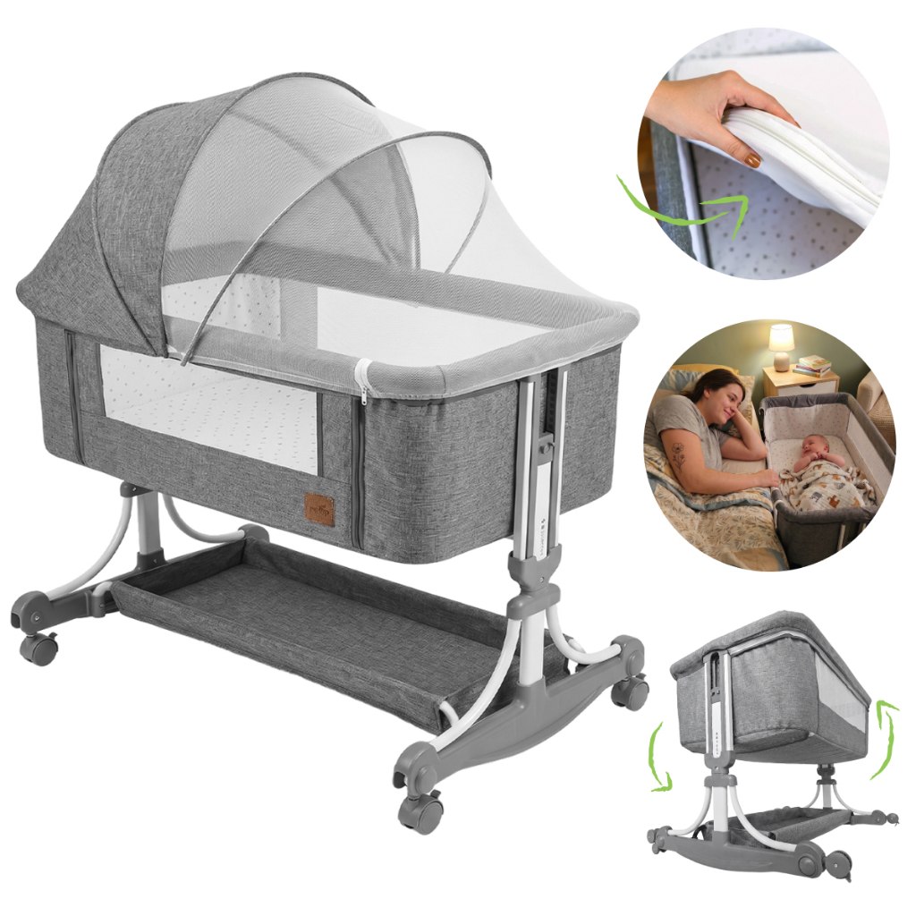 *🆘ALÔ MAMÃES 🗣️BERÇO PORTÁTIL BEBÊ MOISÉS CO BED COM MOSQUITEIRO COLCHÃO BALANÇO E TRAVA NAS...