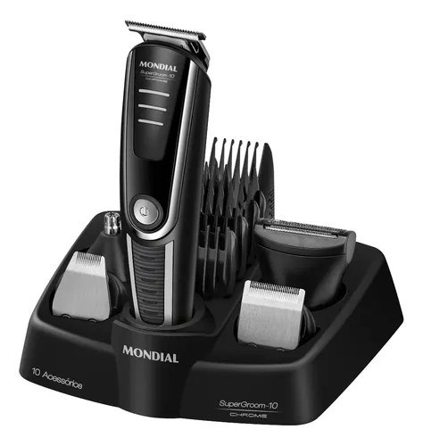 ⚠️ Aparador De Pelos Supergroom-10 Mondial Bivolt Bg-10