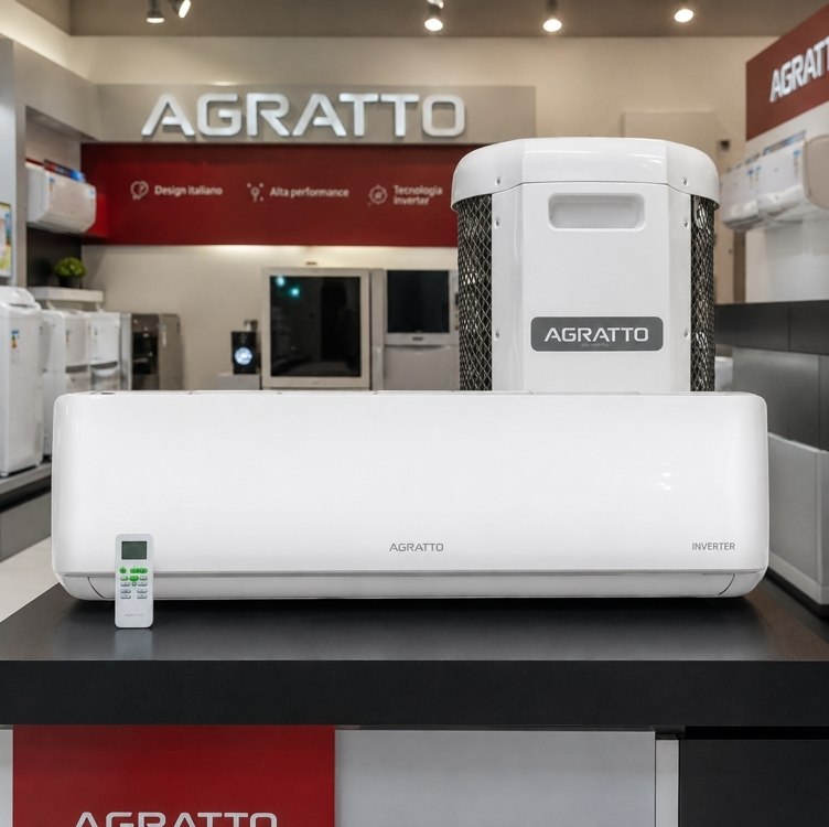 Ar Condicionado 9000 Btus Split Hi Wall Inverter Agratto Quente e Frio Zen Top 220v