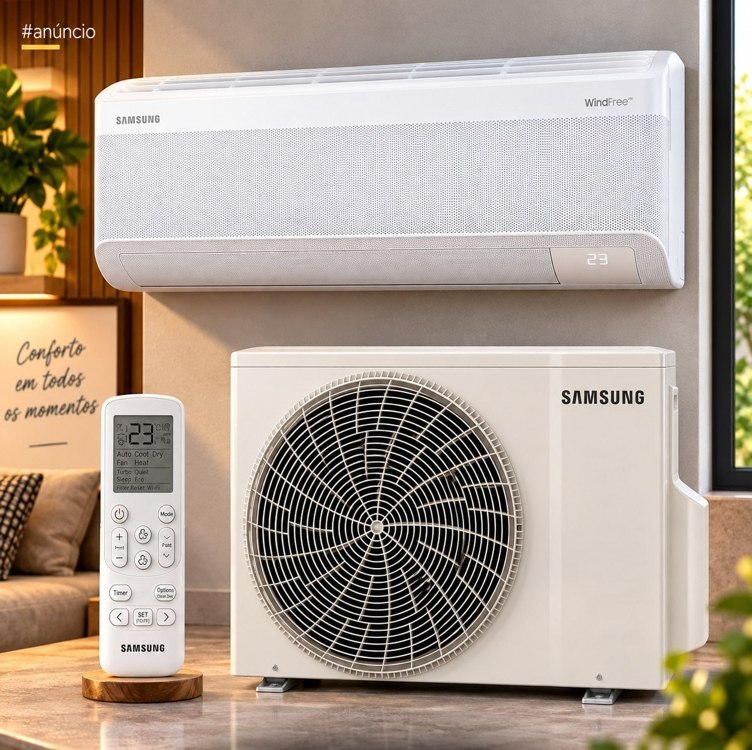 Ar-condicionado Samsung Inverter Windfree Ai Pro 12.000 Btus Frio Ar60h12d1awnaz
