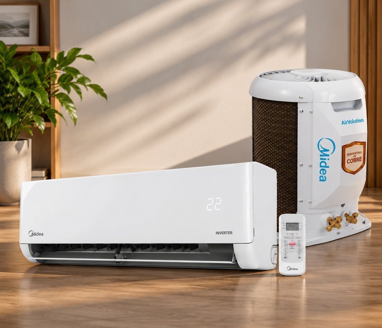 Ar-Condicionado Split Midea AirVolution Lite Inverter 12.000 BTUs Frio (38TBVCA12M5 42EBVCA1...