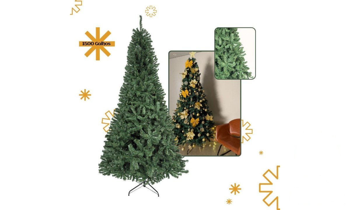 ⚠️ ARVORE DE NATAL PINHEIRO 1,5M 1,8M 2,1M 2,4M TAMANHO ATÉ 1500 GALHOS TRADICIONAL DECORAÇÃ...