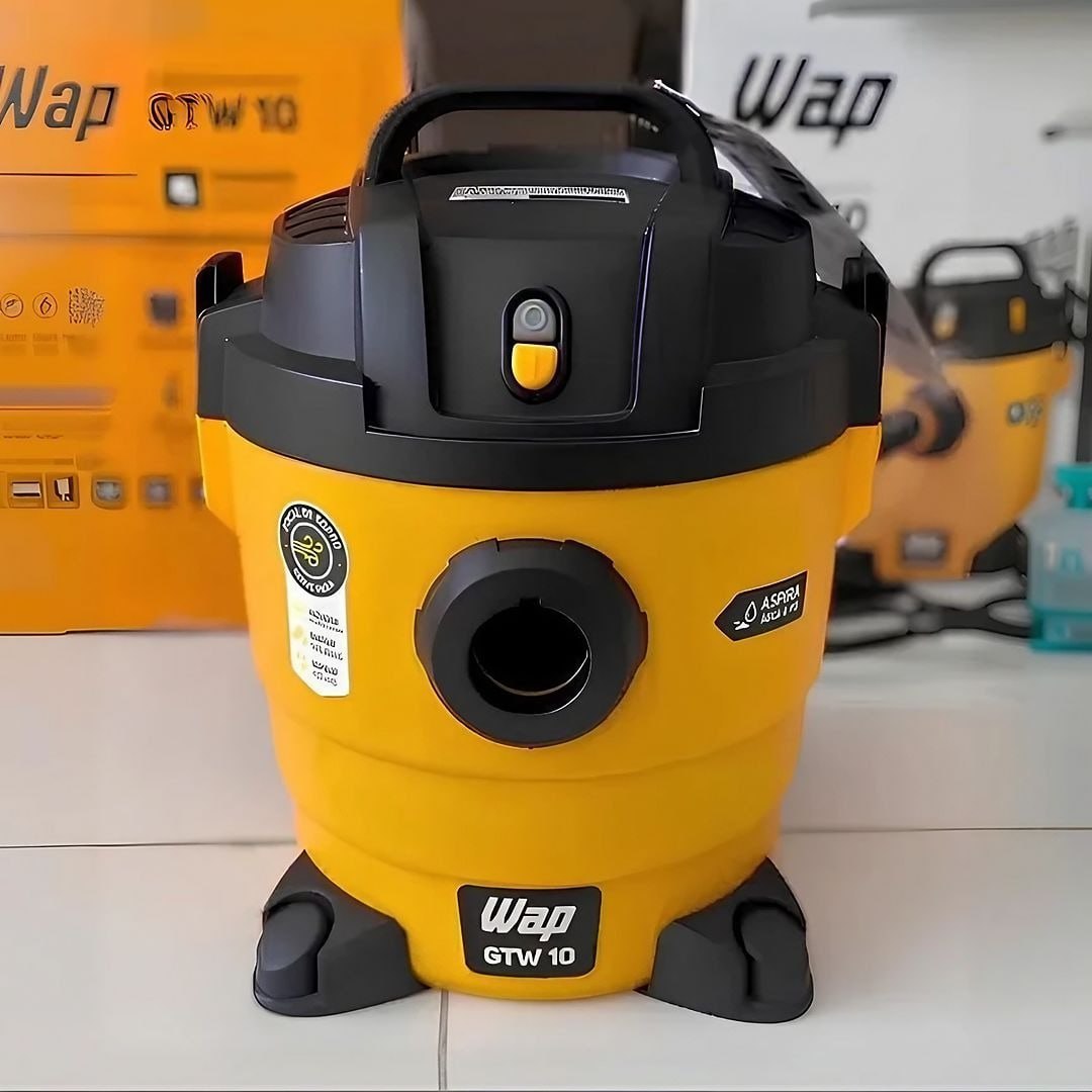 Aspirador De Pó e Água Wap Gtw 10 Compacto 1400w 10 Litros Amarelo