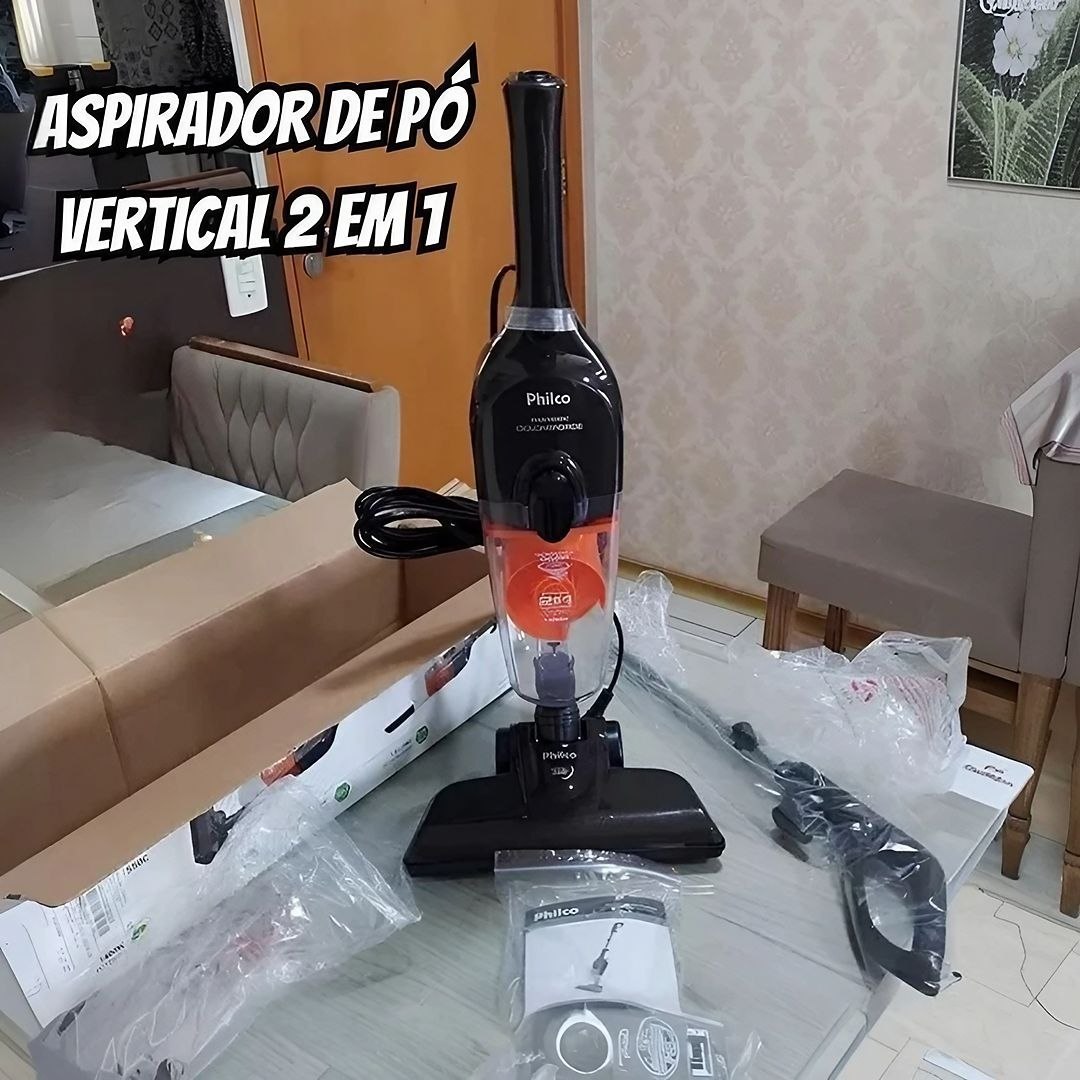 Aspirador de Pó Vertical Philco Ciclone 2 em 1 1400W PAS1550C