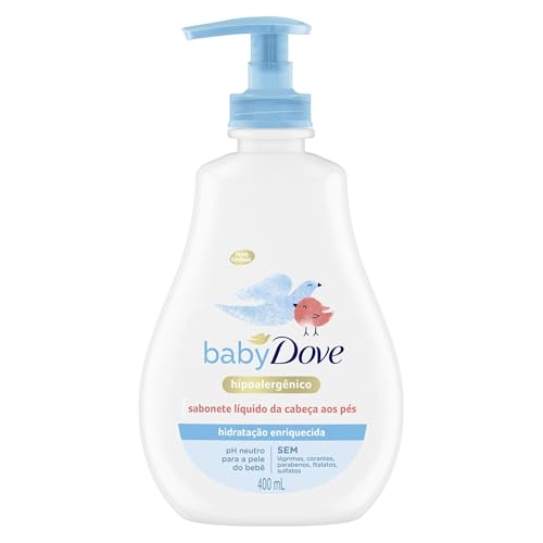 Baby Dove Sabonete Líquido Da Cabeça Aos Pés Hidratação Enriquecida 400Ml