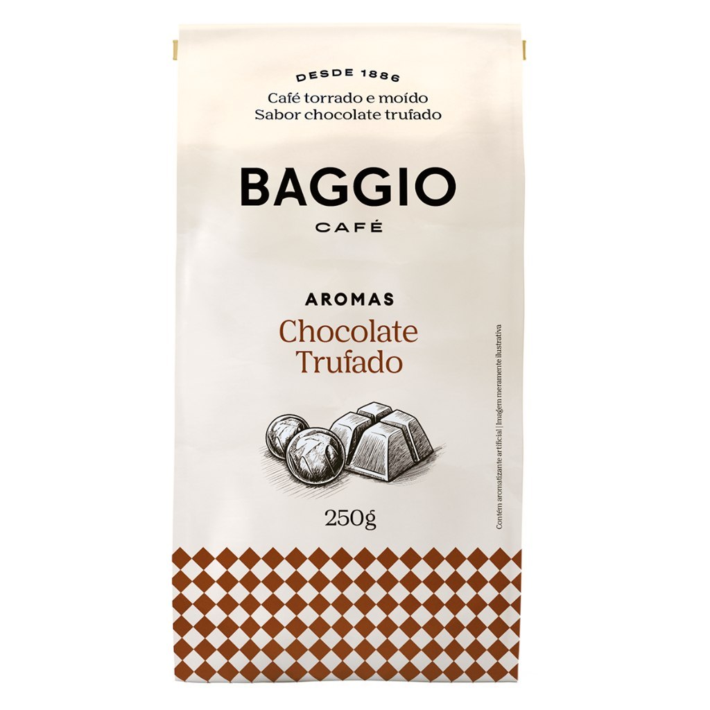 BAGGIO CAFÉ - CAFÉ TORRADO E MOÍDO AROMAS CHOCOLATE TRUFADO 250G