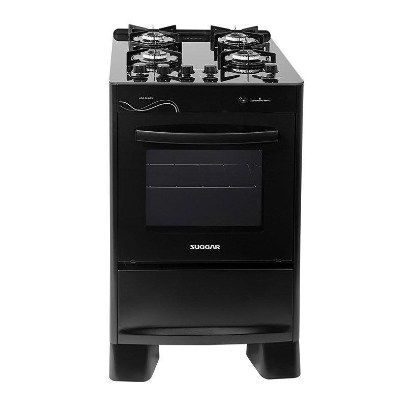 *🆘BAIXOUUUU MUITO 😯😯FOGÃO SUGGAR NEO GLASS 4 QUEIMADORES PRETO BIVOLT FGVNG410PT*
