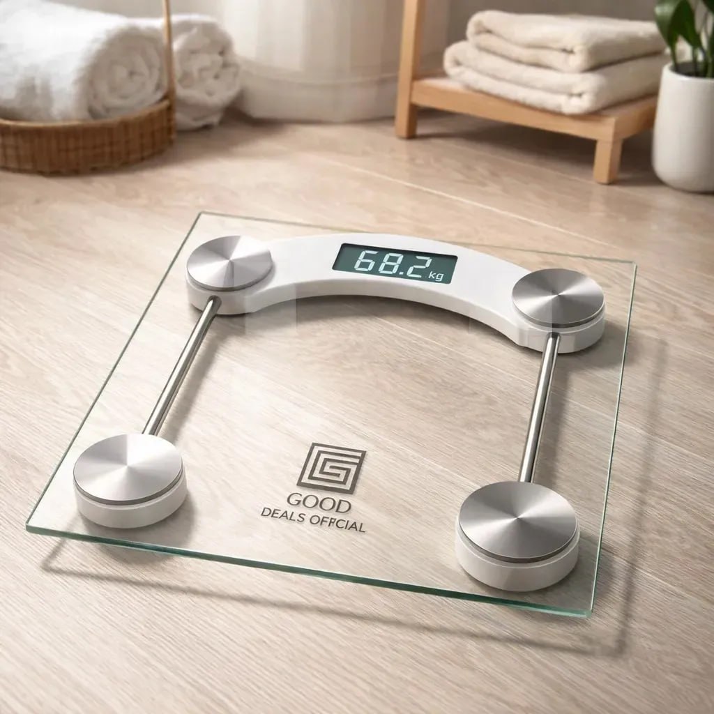 Balança Digital De Vidro Good Deals Oficial Até 180kg Portatil Corporal