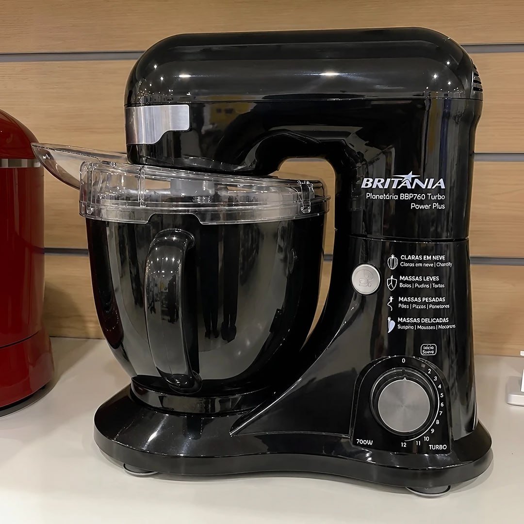 Batedeira Planetária Turbo Power Plus Bbp760p Britânia 127V