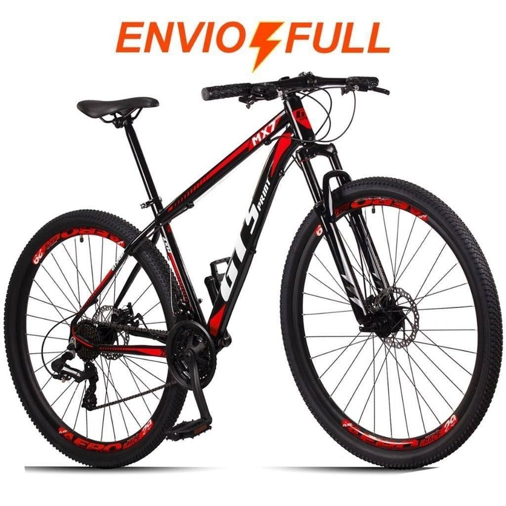 ⚠️ BICICLETA ARO 29 GT SPRINT MX7 24V INDEX FREIO DISCO ALUMÍNIO SUSPENSÃO AERO MTB