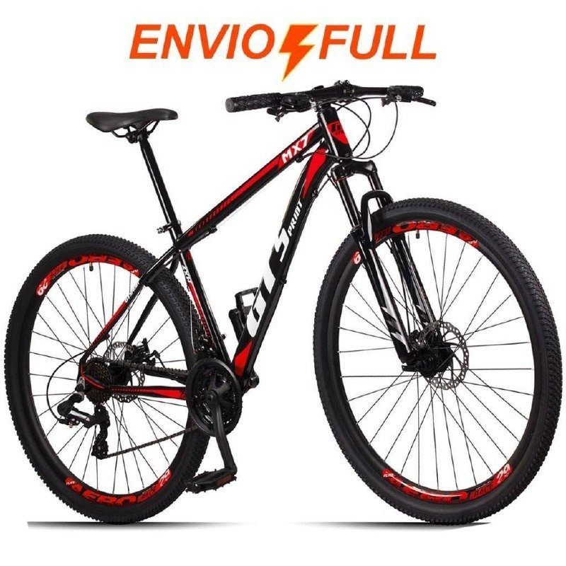 ⚠️ BICICLETA ARO 29 GT SPRINT MX7 24V INDEX FREIO DISCO ALUMÍNIO SUSPENSÃO AERO MTB