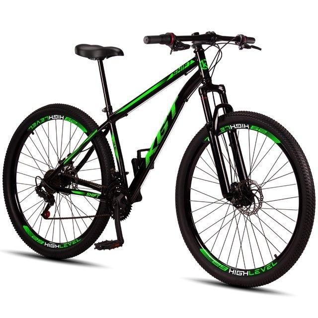 ⚠️ BICICLETA ARO 29 KGT SHIFT AÇO CARBONO FREIOS A DISCO 21 MARCHAS SUSPENSÃO DIANT