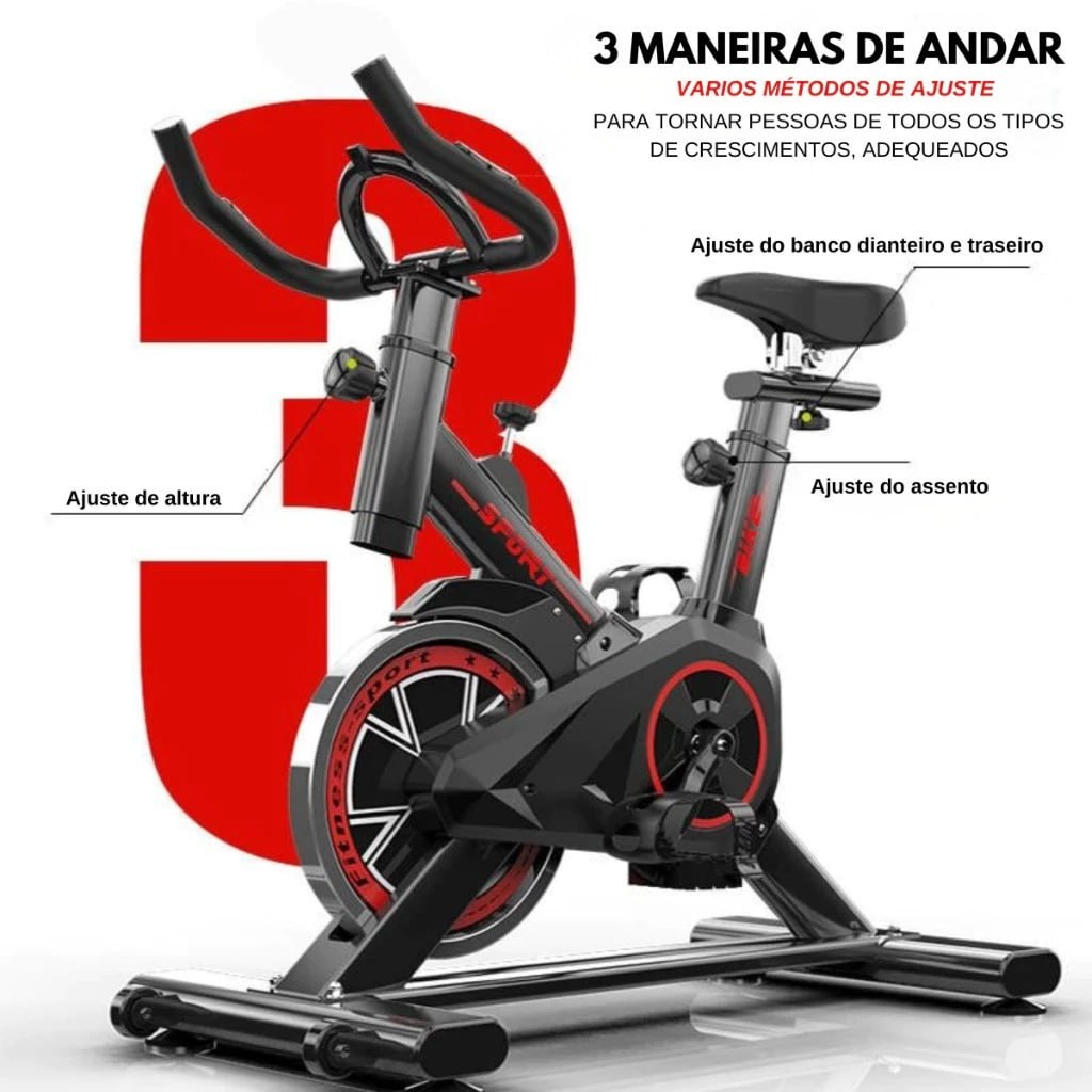 ⚠️ BICICLETA BIKE ERGOMETRICA SPINNING ACADEMIA FITNESS PROFISSIONAL 120KG