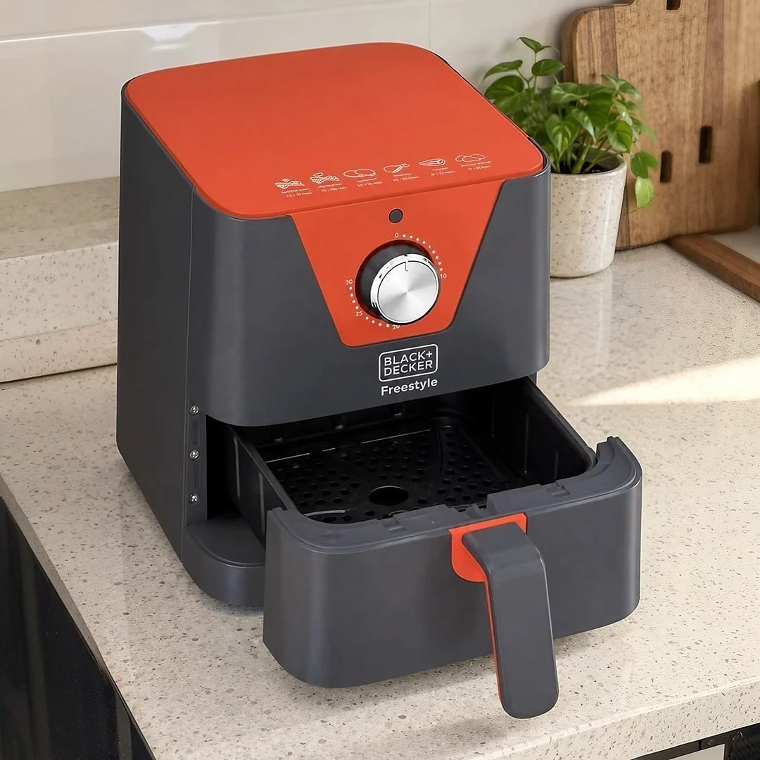 BLACK+DECKER Air Fryer, Fritadeira Elétrica Freestyle, sem Óleo, com Capacidade de 1,5L Mode...