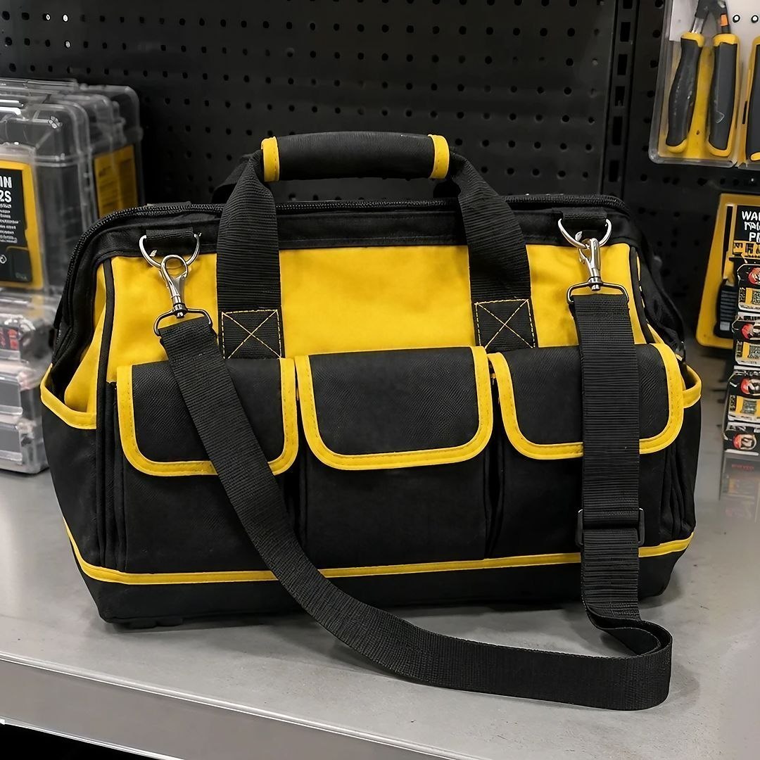 Bolsa Ferramentas Grande Reforçada Maleta Lona 16 Bolsos