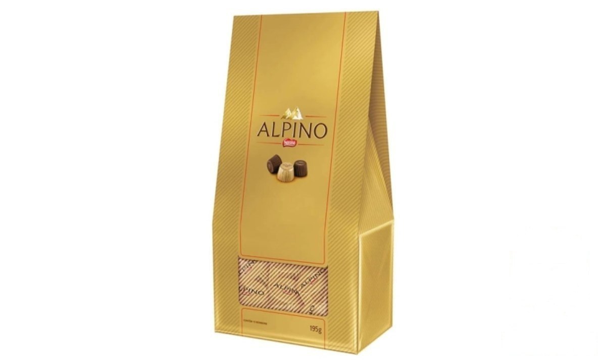 ⚠️ BOMBOM AO LEITE ALPINO CAIXA 13 G 15 U
