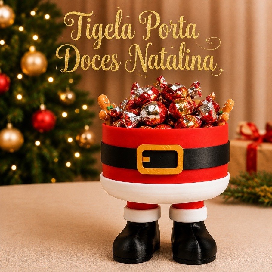 🔥 BOMBONIERE DECORAÇÃO ENFEITE NATAL TIGELA PORTA DOCES NATALINA PAPAI NOEL PORTA BALAS, BOM...