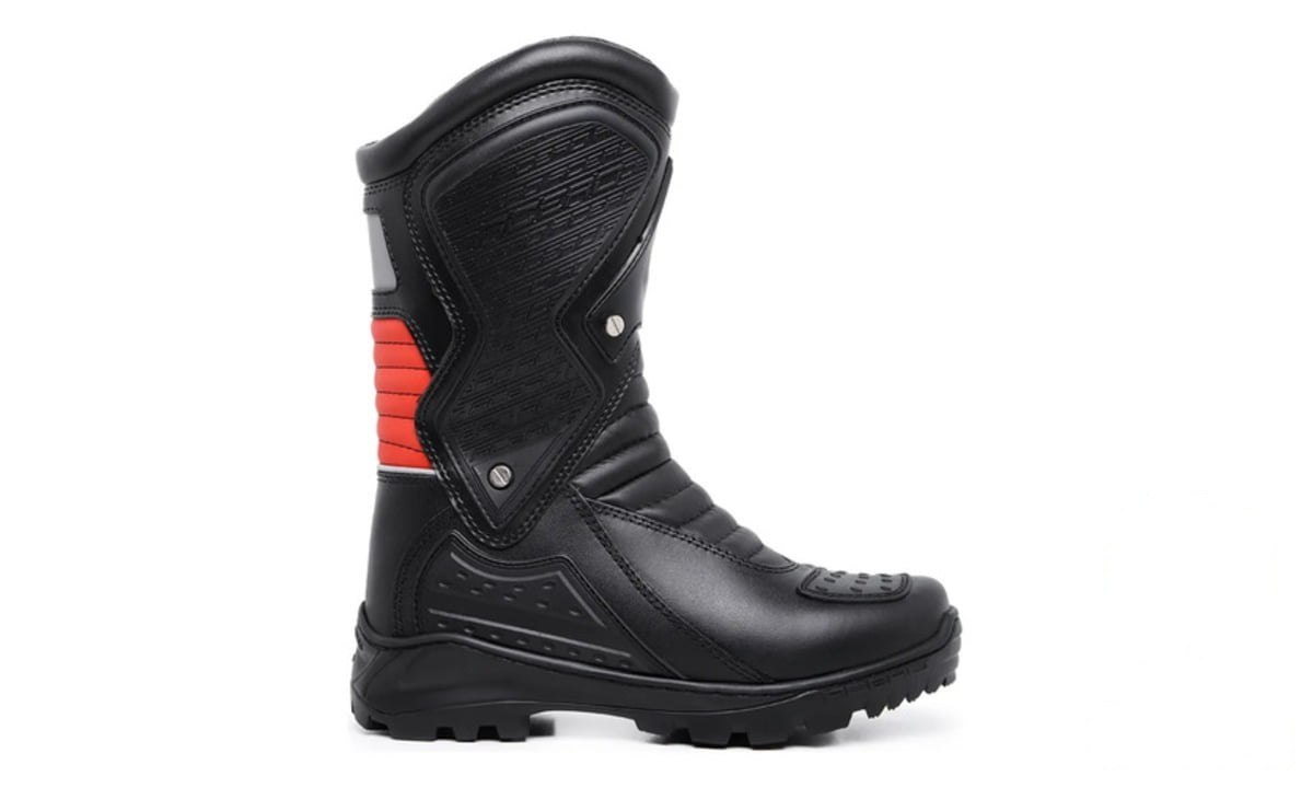 ➡️ Bota Motociclista Couro Animal Speed Cano Alto C Proteções