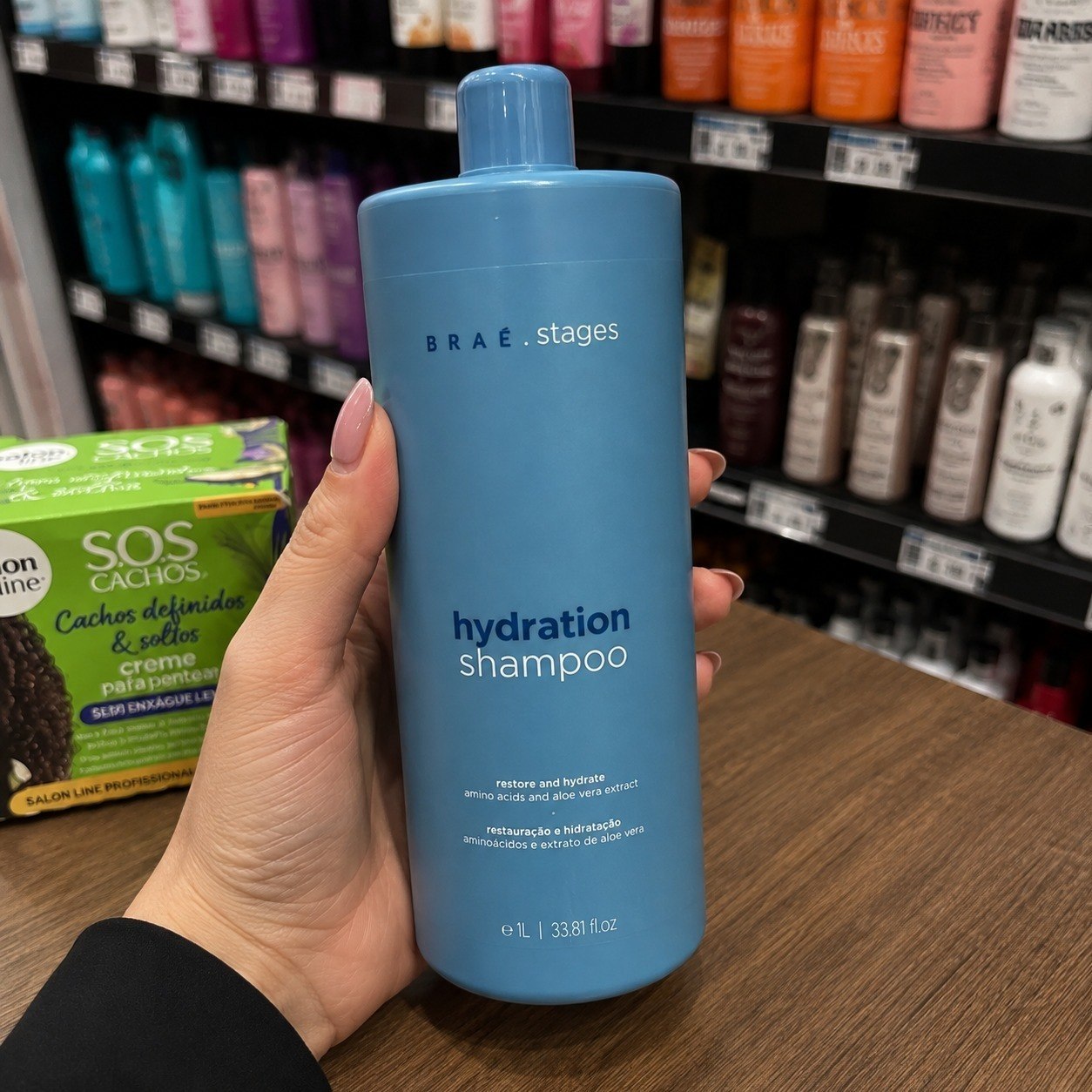 Braé Stages Hydration Shampoo 1l Hidratação Brilho Intenso
