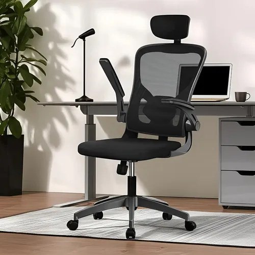 ⚠️ Cadeira de Escritório Ergonômica Python Fly com Cabide, Apoio de Cabeça e Suporte Lombar