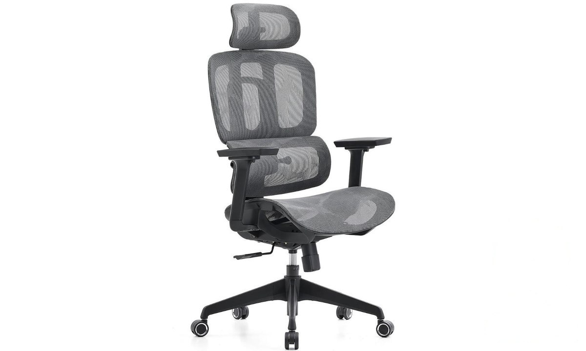 ➡️ CADEIRA DE ESCRITÓRIO N3RD.OFFER BUSINESS MESH, 3D, SUPORTA ATÉ 120KG, PRETO E CINZA, DR-...