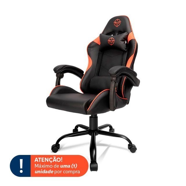 ⚠️ CADEIRA GAMER TGT HERON TC3, PRETO E VERMELHO, TGT-HRTC3-BLRD