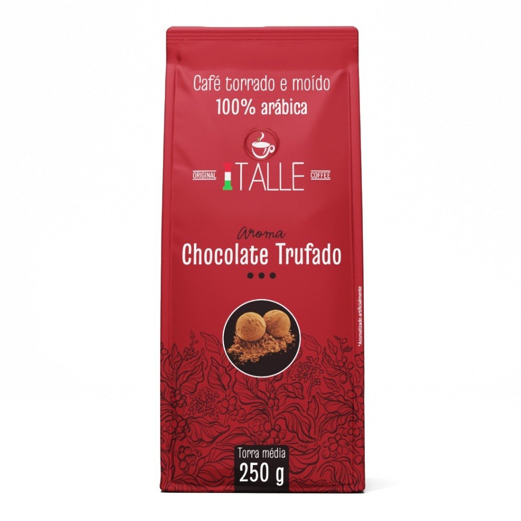 Café Aromatizado Cafe Torrado e Moido Café Italle Sabores Aroma 250g