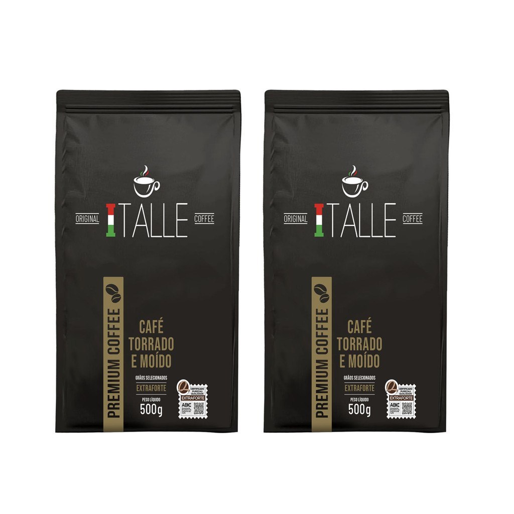 🔥 CAFÉ TORRADO E MOÍDO EXTRAFORTE 1KG KIT 2