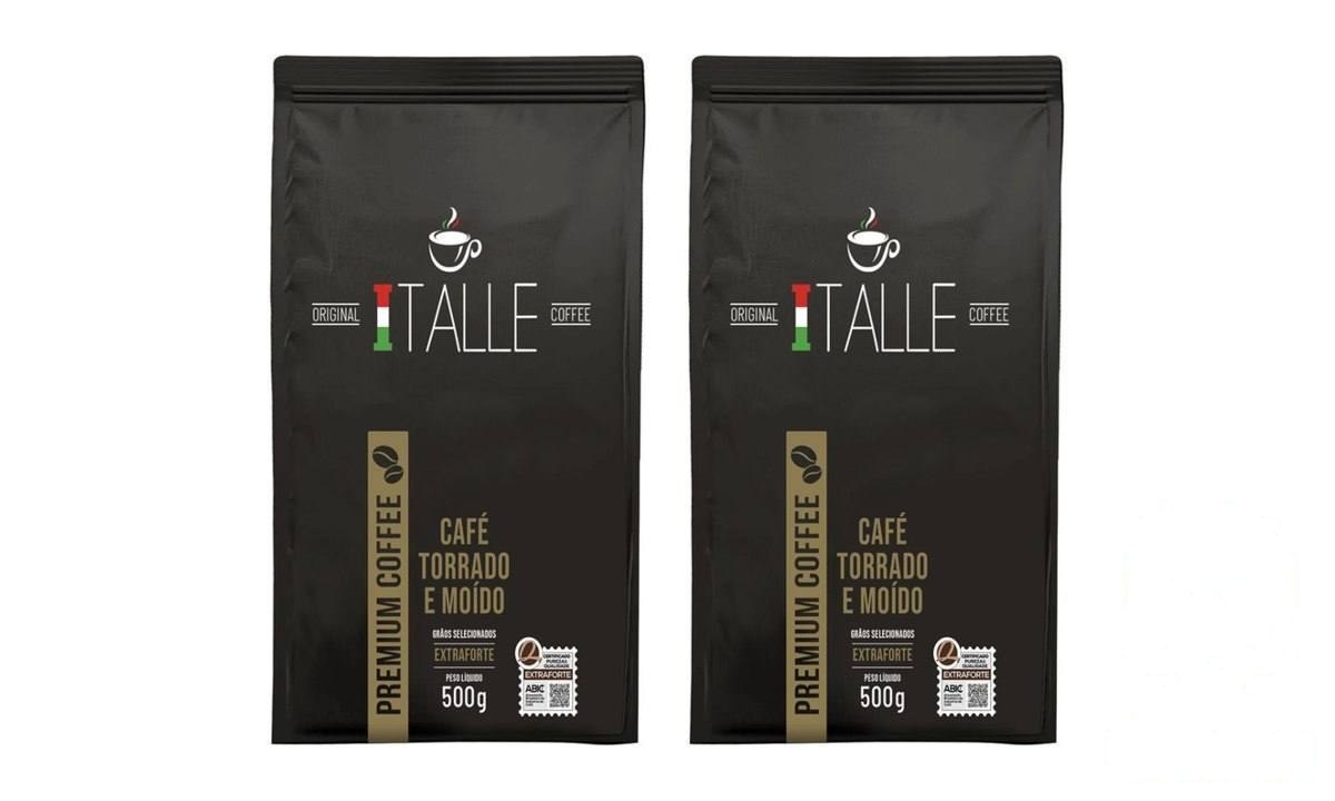 ➡️ CAFÉ TORRADO E MOÍDO EXTRAFORTE 1KG, KIT COM 2 UNIDADES DE 500G