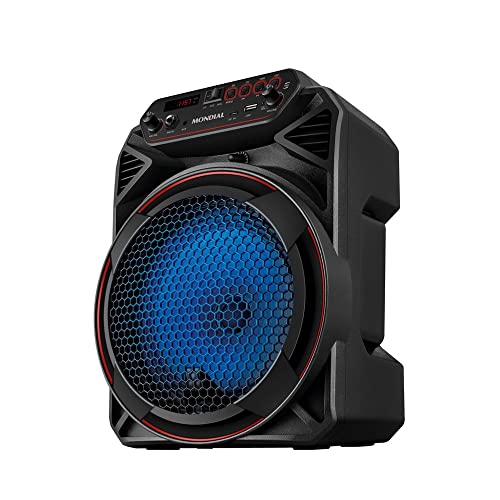 ➡️ Caixa Amplificada Mondial Preto, 150W Rms, Bivolt Cm-150