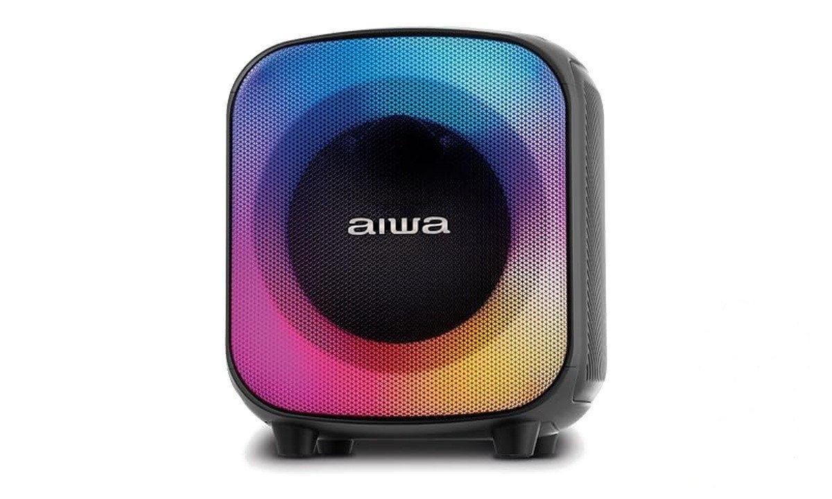 ➡️ Caixa de Som PartyBox AIWA PB-07 Bluetooth 8H RGB USB TWS Preto