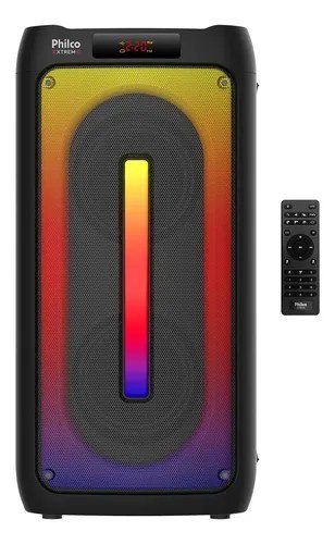 ➡️ Caixa de Som Philco Extreme 350W Bluetooth 5.3 Luzes Led Pcx4500