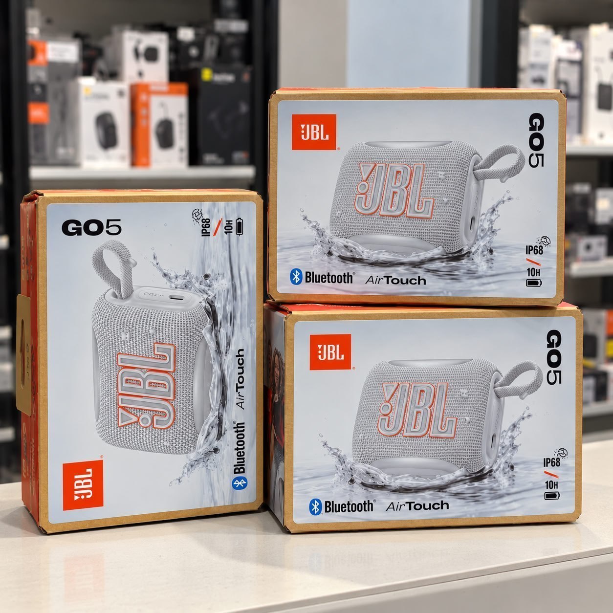Caixa de som portátil com Bluetooth JBL GO5 - Branca