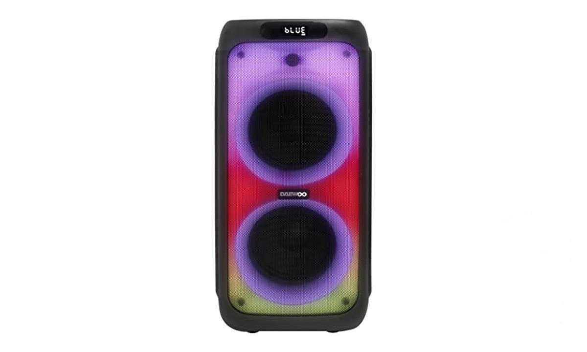 ➡️ Caixa de Som Portátil Partybox 2000, Modelo DW2000, Conexão Bluetooth Versão 5.0, Cor Pre...