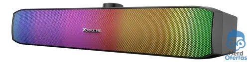 ➡️ Caixa De Som Sk-605 Rgb Usb P2 Multimídia Preto 3w