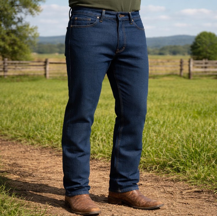 Calça Jeans Masculina Confortavel Reforçada Tradicional